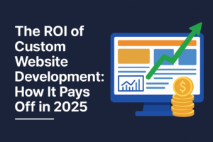 Custom web design agency dashboard" or "SEO-optimized custom website homepage